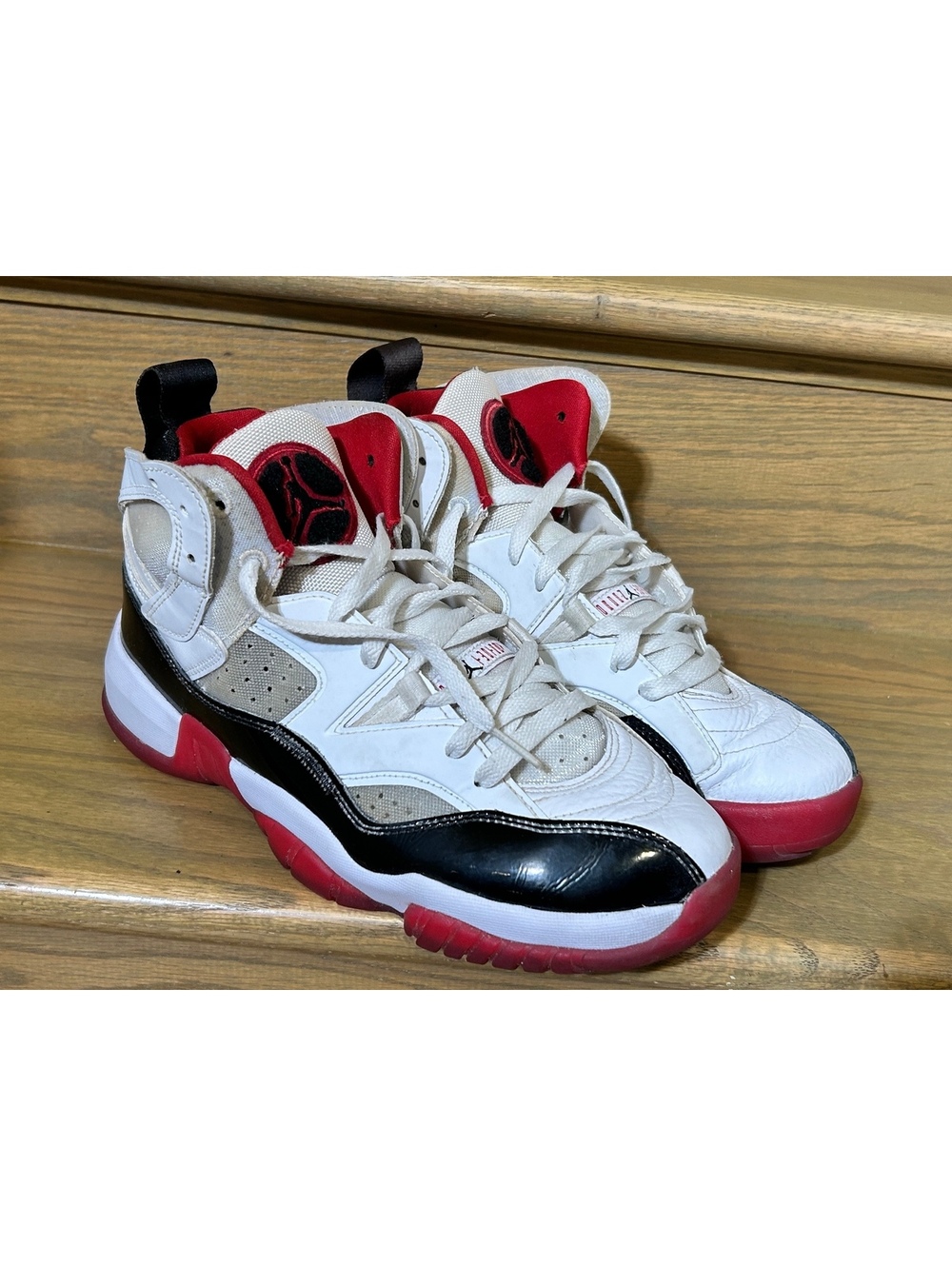 Air Jordan 6 Rings Retro White Black Red Basketball Shoes